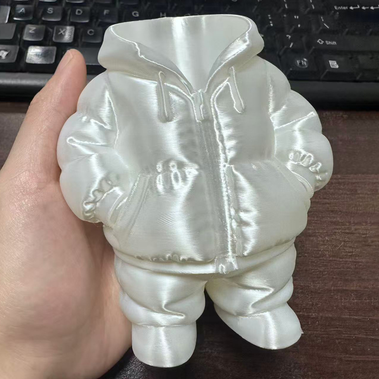 Cross-border 3D printed down jacket pen holder creative ornament desktop storage box home toy gift factory direct shipping 3D