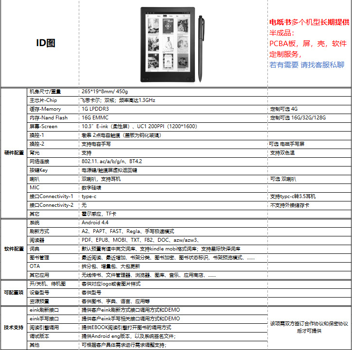 订制服务中文参数