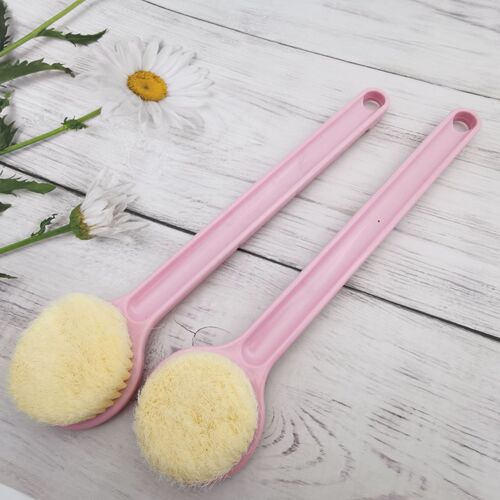 Japanese long-handled soft-bristle bath brush set bath brush back rub brush adult back cleaning brush good product rub bath god
