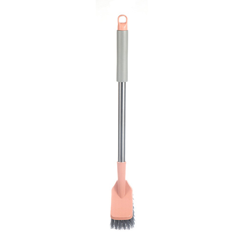 Square head toilet brush, household toilet cleaning brush, wall-mountable, long-handled, soft-bristled brush with no dead ends, decontamination toilet cleaning artifact