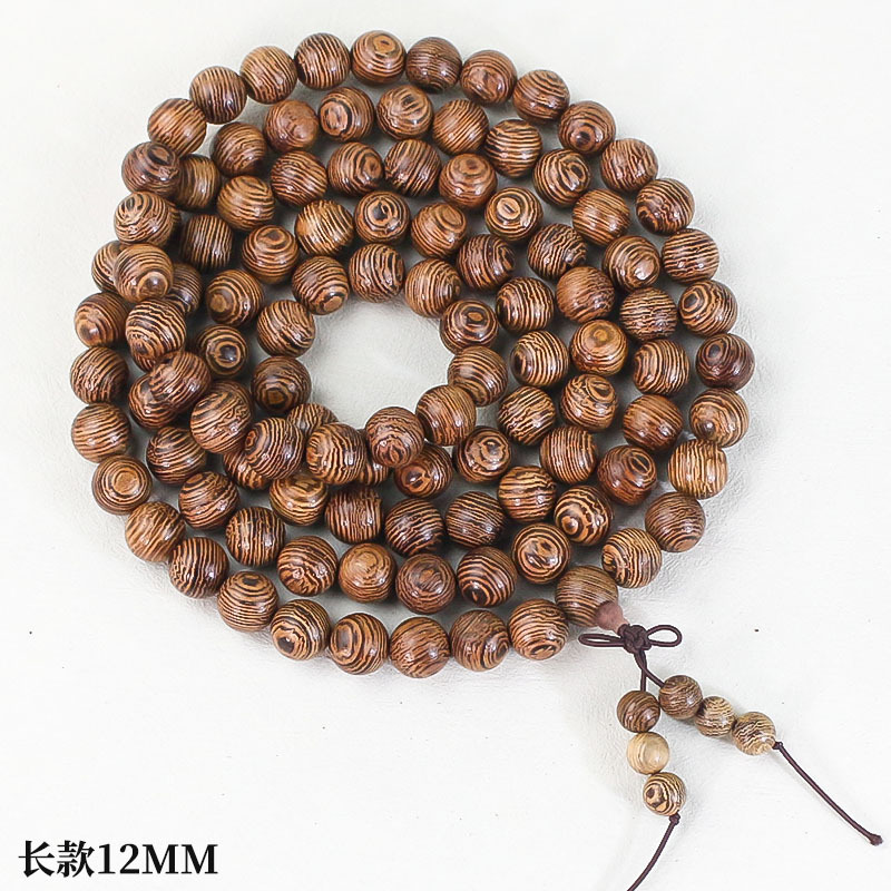 Fábrica al por mayor ala de pollo pulsera de madera hombres y mujeres pareja joyería regalo Rosario pulsera de madera wenwan 108 cuentas de Buda