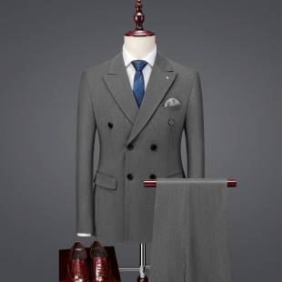 2025 Business Formal Workwear Banquet Groomsmen Suit Men's Three-Piece Suit Groomsmen Dress