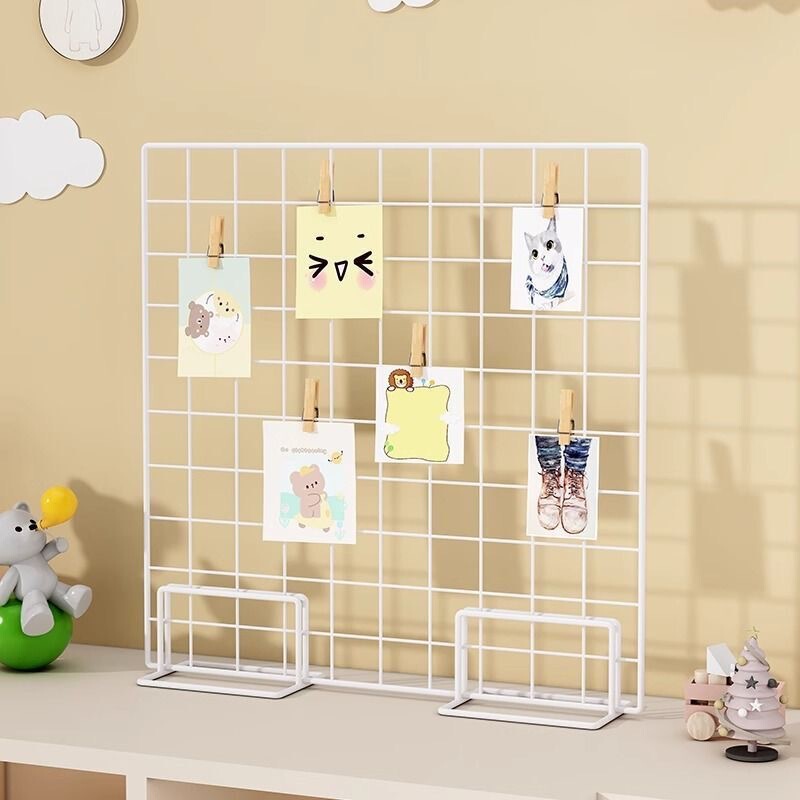 Grid Display Rack Kindergarten Art Area Base Works Huancuang Shelf Stall Photo Hanging Pieces Jewelry Wire