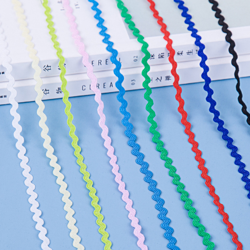 0,3 CM en forma de S correas de encaje marinero con sofá, decoración de cortina, encaje, accesorios de ropa de bricolaje hechos a mano