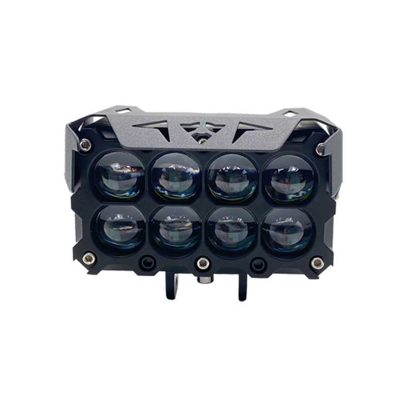 Motocicleta LED8 faro led faro solar 1.5 pulgadas lente eléctrica batería lámpara de coche luz brillante super brillante