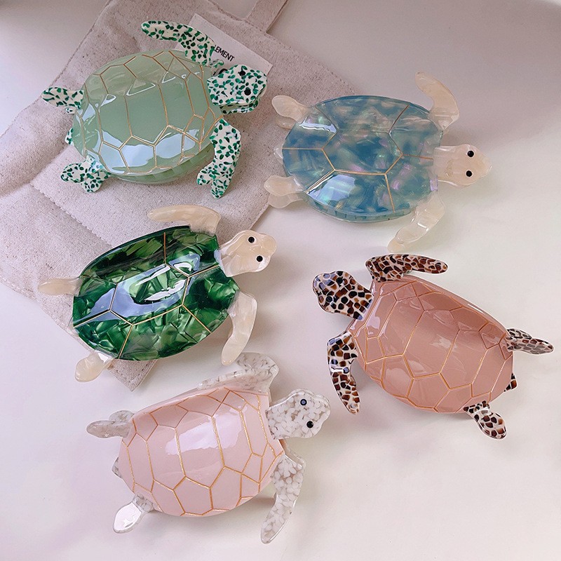 20g Weight Hair Claws Hair Accessories Type 1 Piece Quantity Casual, Daily Occasion Acetic acid sheets Material Tortoise Pattern All Seasons Season Women's Gender Beach Style Beach Women's Tortoise Acetic Acid Sheets Hair Claws 9