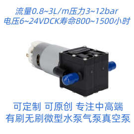 微型水泵增压泵自吸泵高压力大流量低功率长寿命12V24V