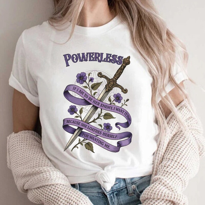 【Cross-Border European Size】Vintage Evil Little Things Powerless T-Shirt Romantic Book Shirt Romantic Shirt Y 【Cross-Border European Size】Vintage Evil Little Things Powerless T-Shirt Romantic Book Shirt Romantic Shirt Y