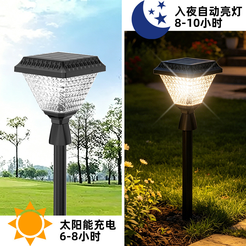 Luces solares para jardín, luces solares impermeables, luces de pilar para el hogar, luces de pared pequeñas para jardín al aire libre, luces para césped y suelo