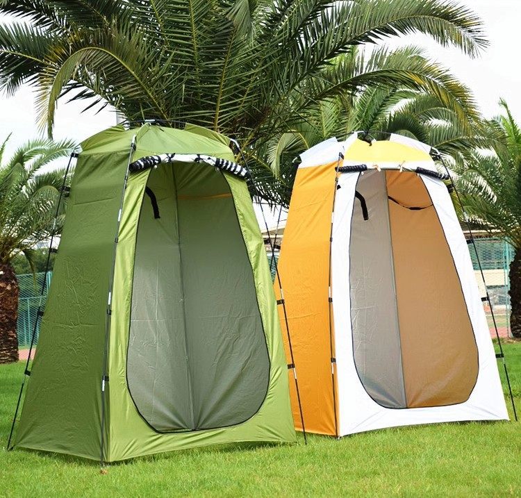Outdoor toilet tent, portable shower and changing room, camping mobile shower cabin, fishing tent