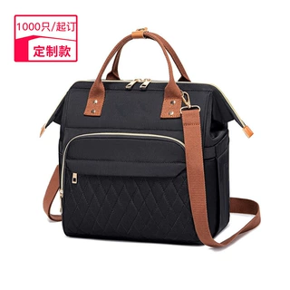 亚马逊绗缝保温袋加厚户外牛津布 大容量斜跨午餐包 定制logo