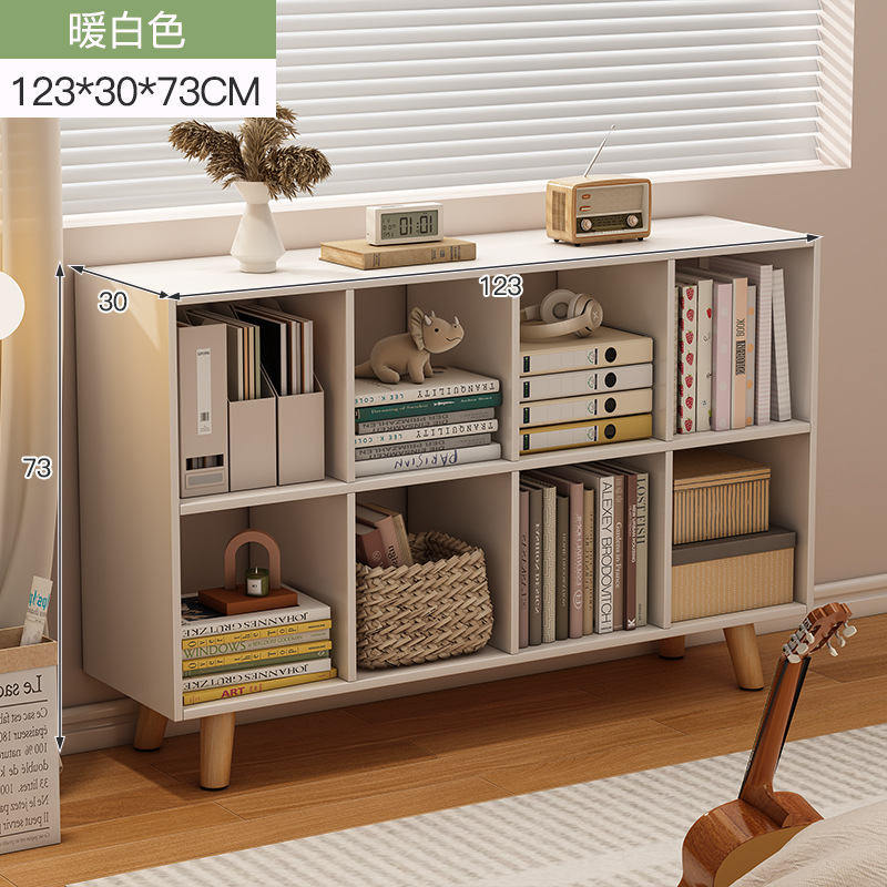 Estantería estantería de piso estantería para niños sala de estar en el hogar gabinete de almacenamiento corto armario pequeño Gabinete a cuadros en capas
