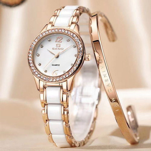 One piece drop shipping Chennuo brand watch new style ceramic women's watch tiled fashion waterproof hot selling women's quartz watch