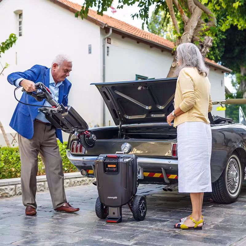 Original Imported Israeli Movinglife Electric Tricycle Mobility Scooter for the Elderly, Foldable Electric Mobility Scooter