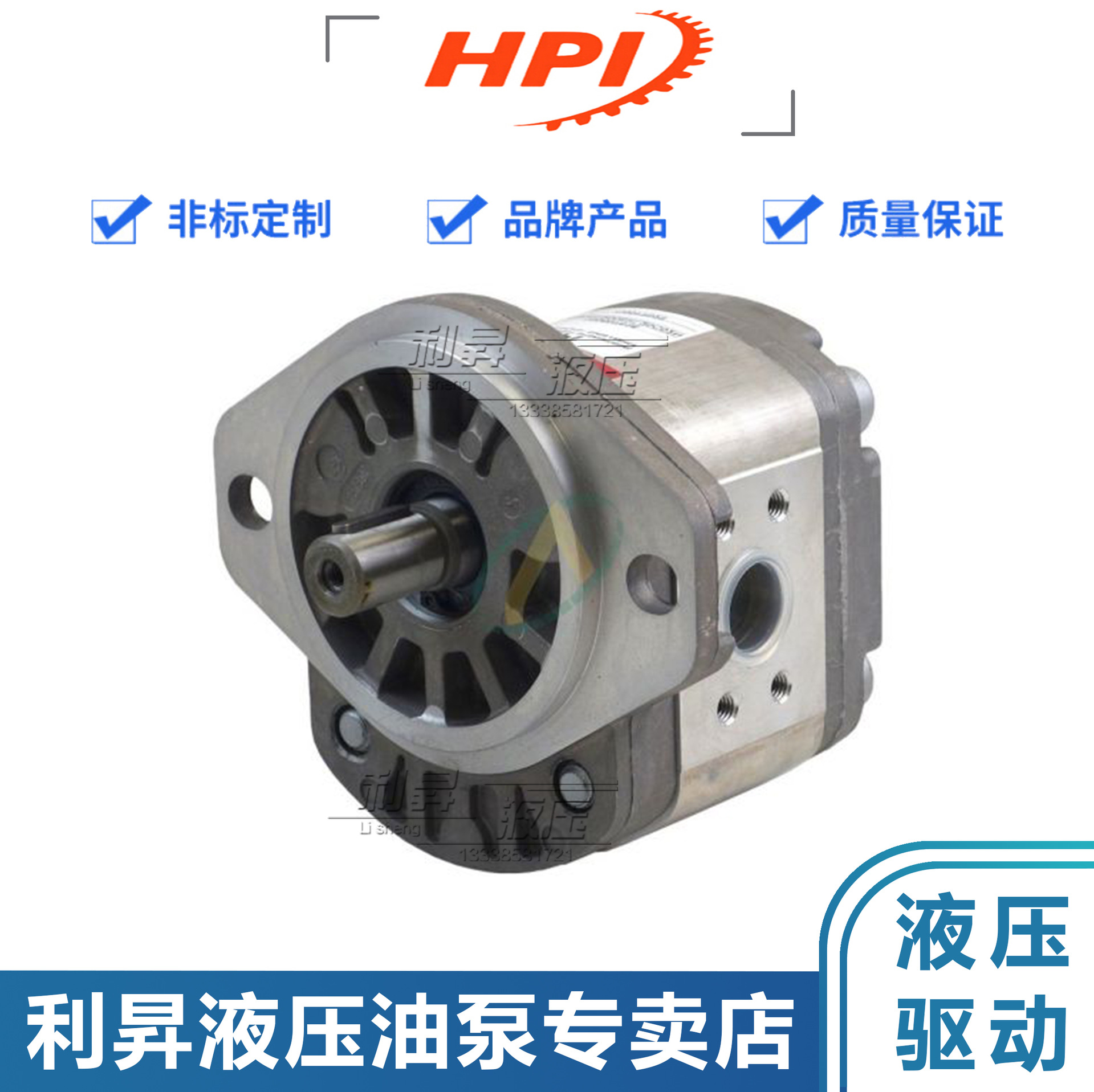 原装正品法国HPI液压齿轮泵P2AAN2022HL20C02N/C5076218油泵马达