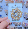 Fashionable retro brooch, beads from pearl suitable for men and women, pin lapel pin, city style