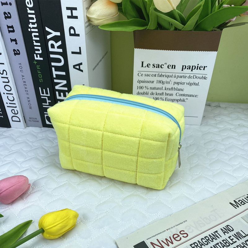Pillow, yellow pencil case