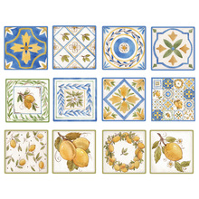 复古花砖陶瓷冰箱贴创意批发方形diy吸水UV印刷 闽南情怀东南亚风