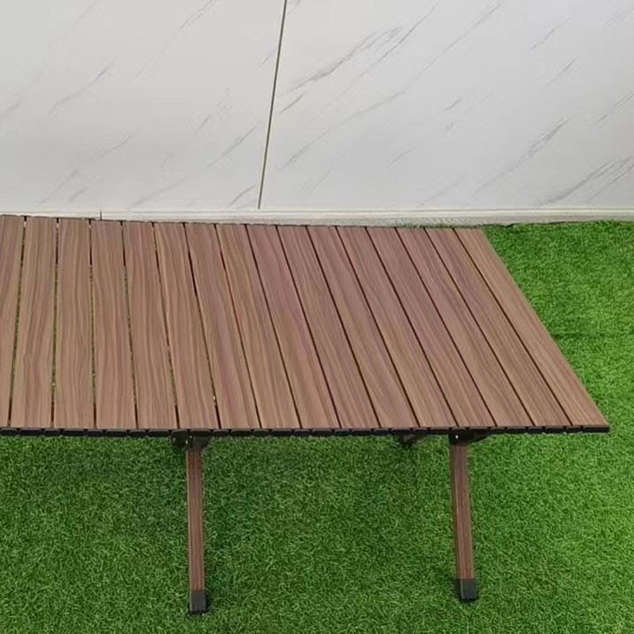 Gran mesa plegable de aleación de aluminio al aire libre puesto de mesa portátil de rollo de huevo mesa de camping barbacoa mesa de picnic fábrica al por mayor