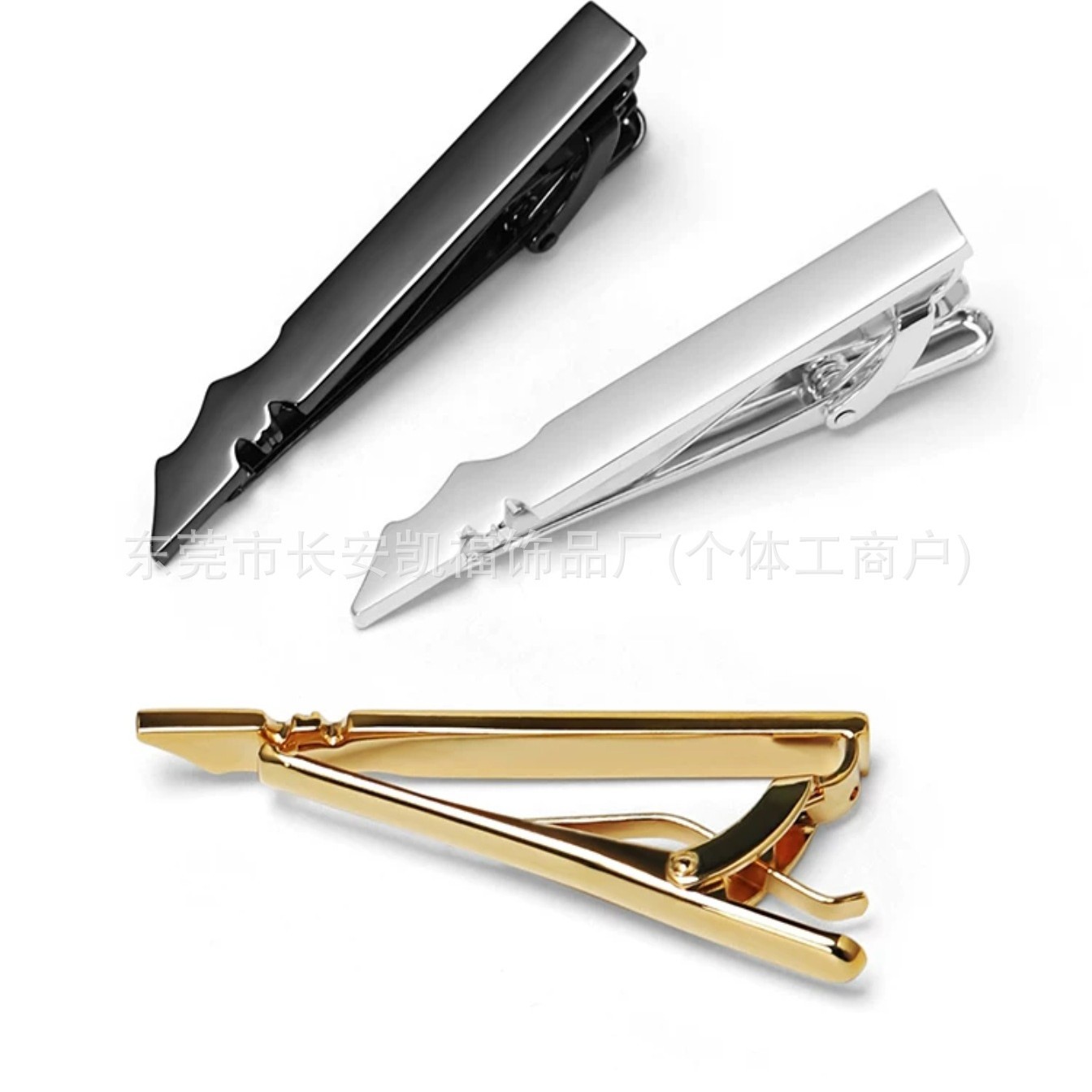 New High-Quality Batman-Shaped Electroplated Gold and Silver Collar Clip Men's Business Formal Tie Clip Accessory Clip
