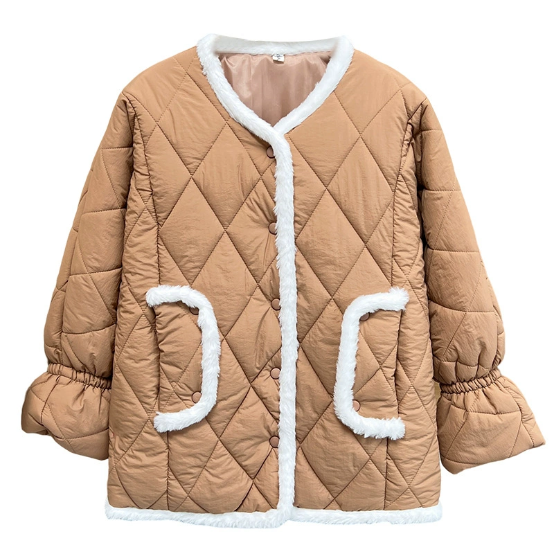 Winter keep warm fashionable velvet down jacket, plus size