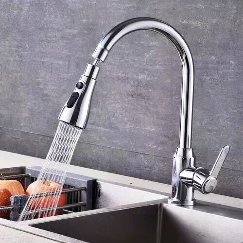 Cross-border kitchen faucet universal extender multi-function with scraper and wash water pull-out sink splash-proof nozzle