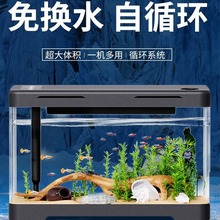 鱼缸客厅小型2023新款乌龟饲养缸生态鱼缸缸电视柜旁小鱼缸