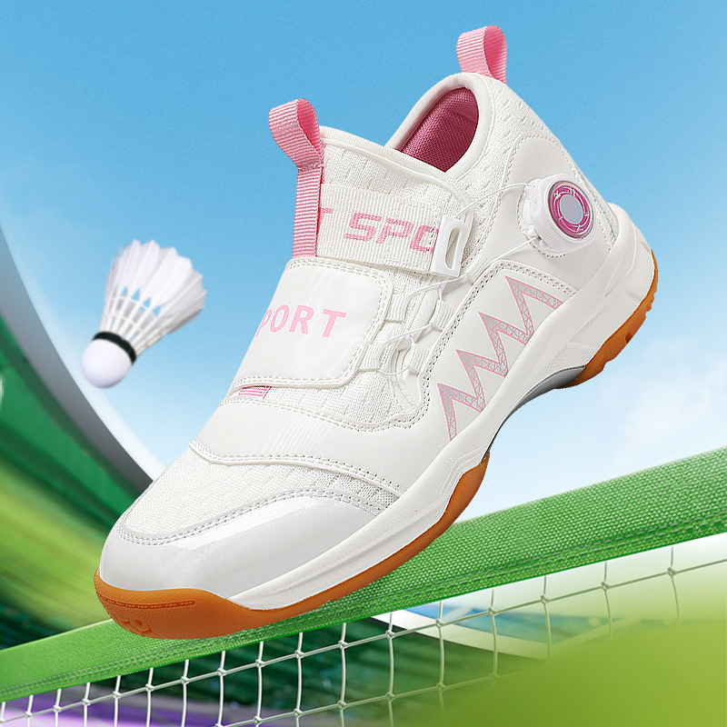 Zapatos de bádminton transfronterizos zapatos para niños y niñas zapatos de tenis de mesa giratorios zapatos deportivos casuales transpirables image 2