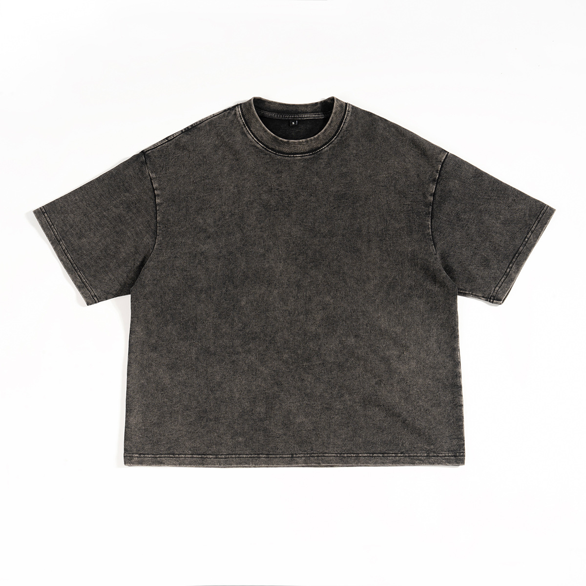 ETAI para hombre | Camiseta de manga corta de algodón de sarga de punto para hombre de la marca de moda para hombre Camiseta retro lavada de alta calidad para hombre