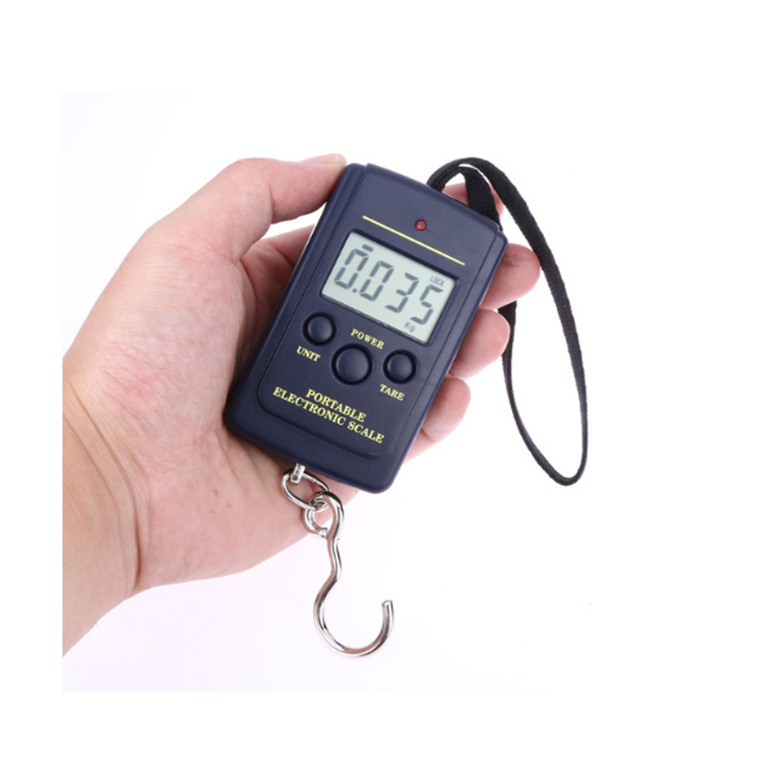 Tragbare elektronische Personenwaage, Reisegepäckwaage, Hängewaage, Postwaage, Handwaage mit Haken, Mini-Digitalwaage
