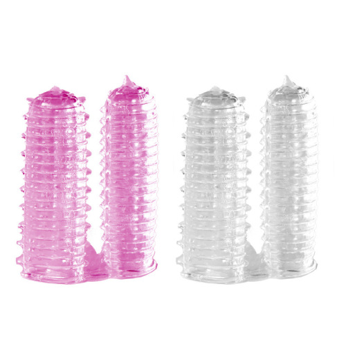 Jiuai adult erotic sex toys props for couples to share on the bed vibrating finger buckle wolf braces masturbation device