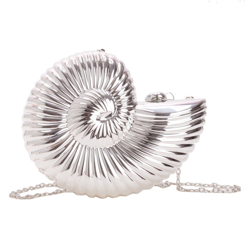 Transfronterizo 2025 nuevo estilo de moda conchilla bolsa de cena de damas cadena bolsa de noche nicho bolso acrílico brillante