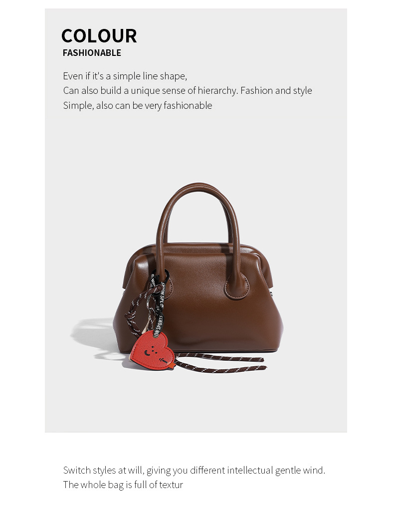 Autunno Inverno Nuovo Guscio Portatile con Alta Bellezza, Amore Baseball, Ciondolo Personalizzato e Nicchia Una Spalla Diagonale_voghion.com