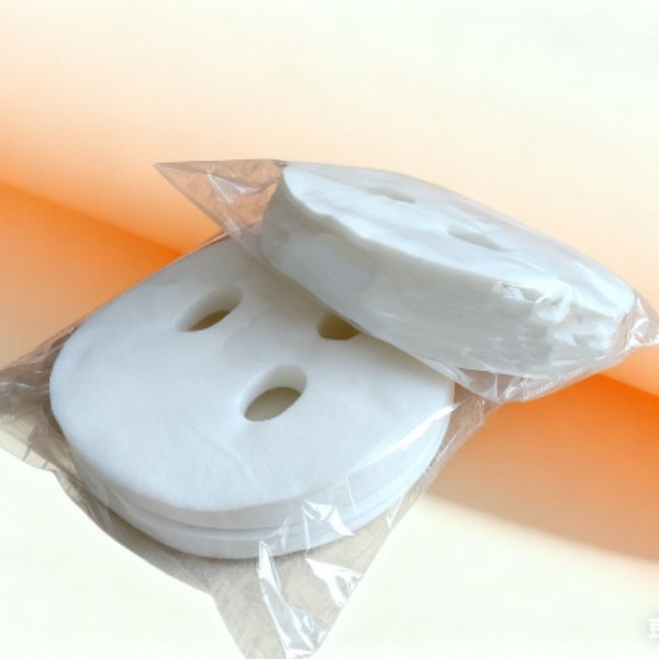 新店包邮 面膜纸100片袋装 纯棉自制海藻水疗膜工具鬼脸面膜贴布