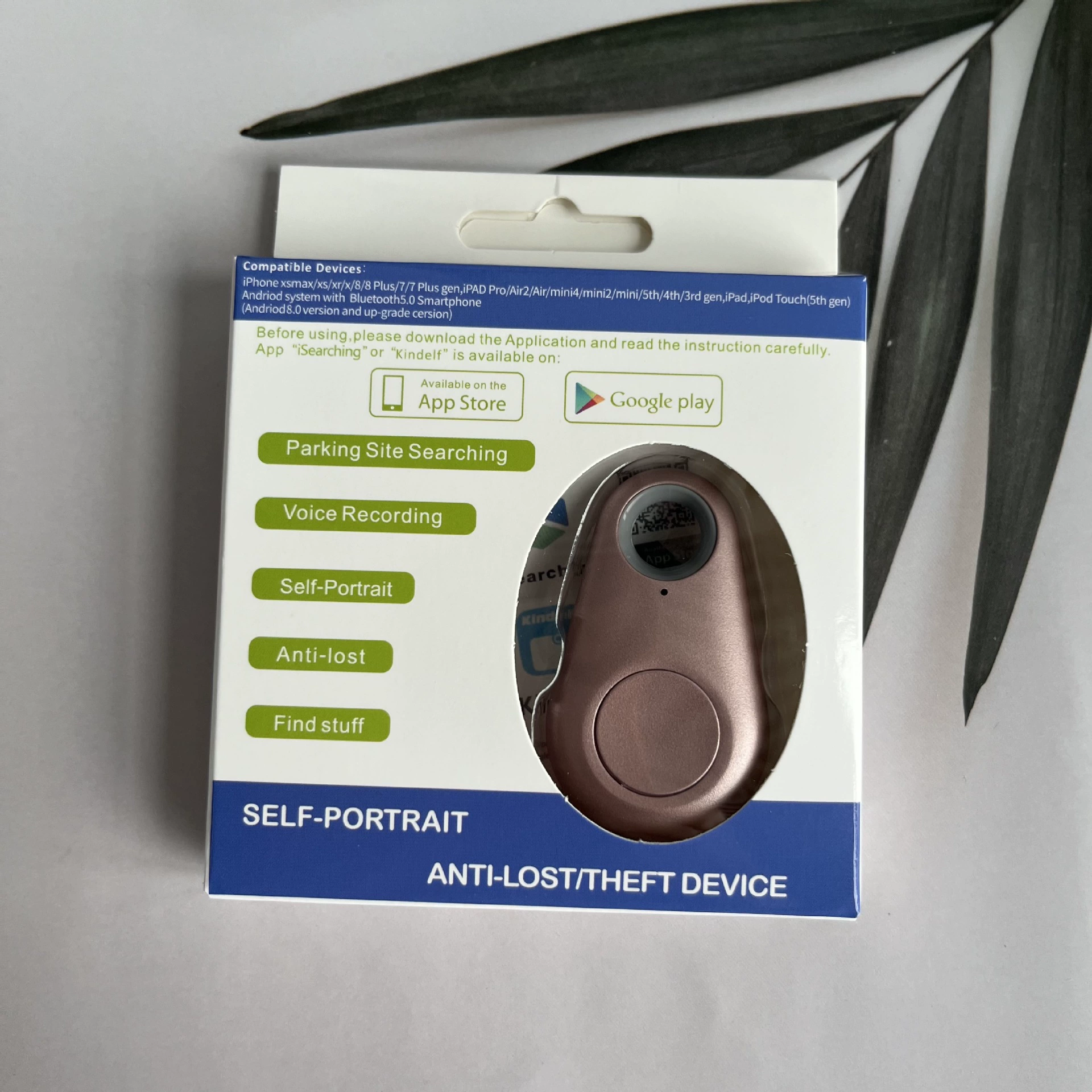 Умное Bluetooth устройство против потери, чтобы найти, двухсторонний брелок, потеря позиций, будильник, Bluetooth против кражи