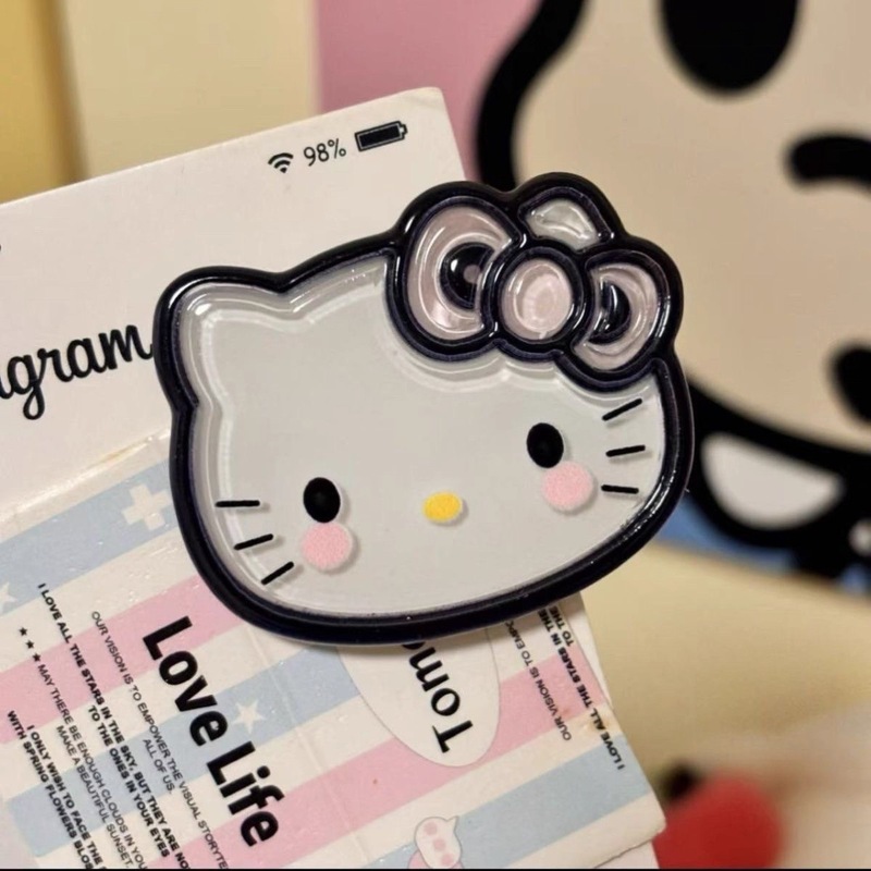 猫咪蝴蝶结发夹黑粉配色甜美可爱刘海卡通饰品少女发饰发卡鸭嘴女|undefined