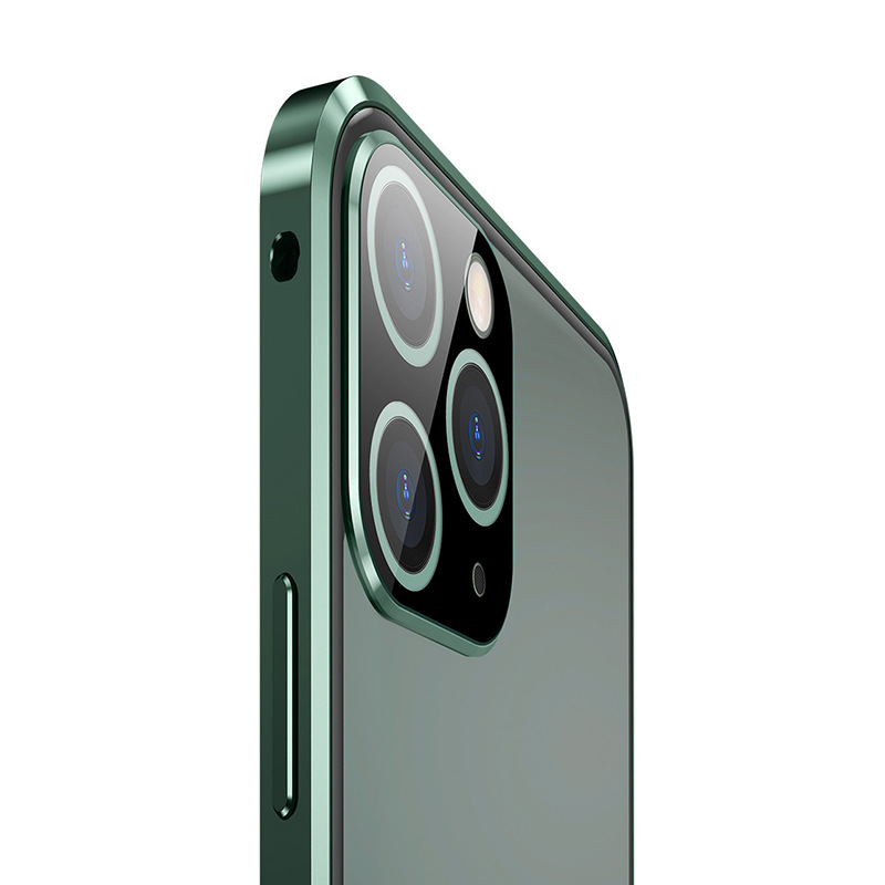 適用iPhone12手機殼金屬邊框 蘋果12 pro防掉地矽膠保護殼設備套