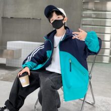 儿童装男童秋装风衣外套2025新款中大童春秋款男孩痞帅秋季冲锋衣