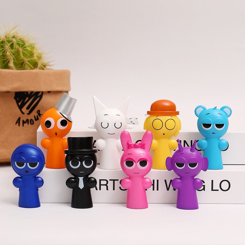 Rhythm Box Doll Pencil Cover Hand Figure Music Villain Pingji Winda Pen Cover Children's Small Gift Toy Wholesale
