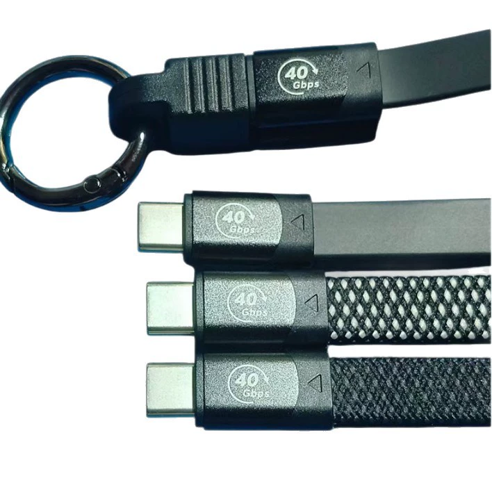 USB4 полнофункциональный кабель данных Type-C двусторонний плоский кабель 40G передача 8K высокоразрешение video совместим
