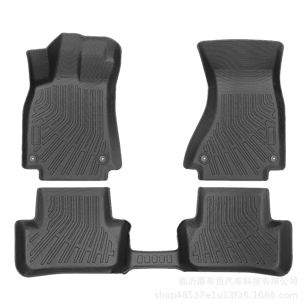Aplicable a Audi A4 2009 - 2016 TPE Foot Pads 3D All-Weather Material Cojín del trasero Cojín del trasero