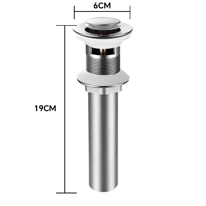 Accesorios de desagüe de lavabo de acero inoxidable, lavabo, lavabo, juego de caída de lavabo, rebote, reversión, desodorante