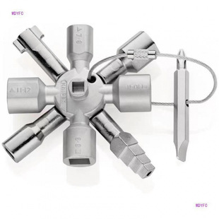 Cross-Border Ten-In-One Electric Control Cabinet Car Elevator Cross Key Wrench Water Meter Valve Key Inner Triangle Wrench