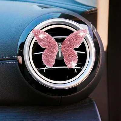 Perfume Clip, Car Perfume Aromatherapy - pink-diamond