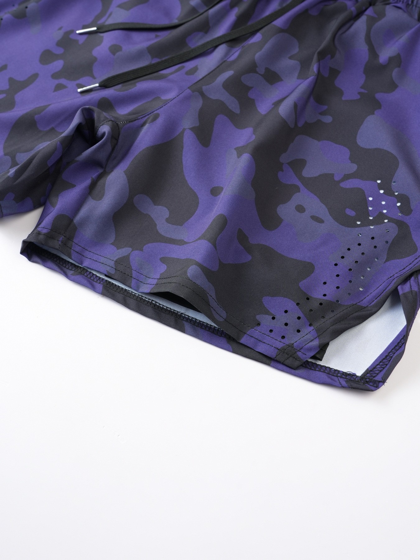 Men's Clothing Men's Summer Sports Casual Breathable Double Camouflage Drawstring Jogger Shorts For Formal & Casual_viptrois.com