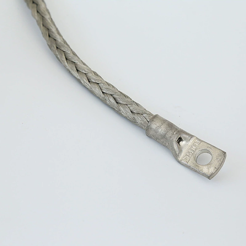 8-жильный круглый плетеный провод, плетеная проволока из луженой меди, аксессуары для холодных и термоусадочных кабелей, заземляющая медная плетеная лента