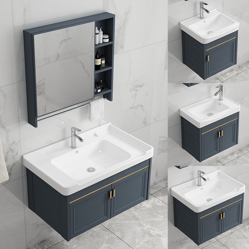 Wall-Mounted Washbasin for Home Use, Suitable for Small Bathrooms, Washstand, Sink, Basin, Bathroom Cabinet Set