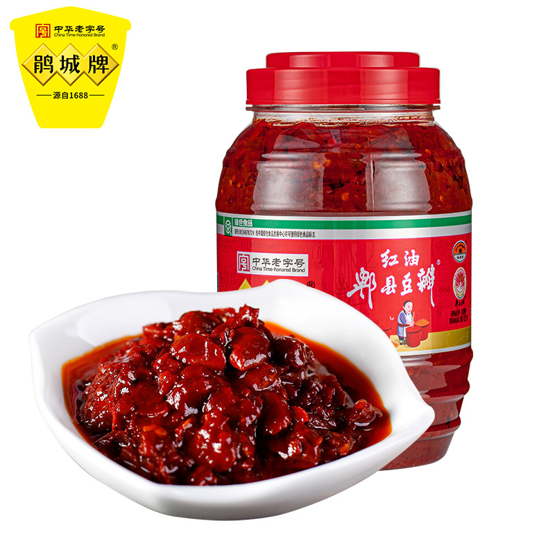 鹃城牌 红油豆瓣1000g瓶装