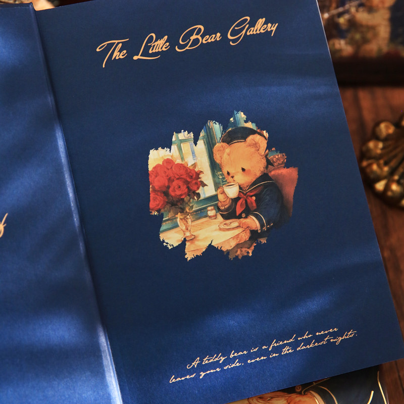 Mr. Paper Tapón dura Bear Romantic House Series Libro de cuentas para estudiantes Bloc de notas boutique Cuaderno de alto valor