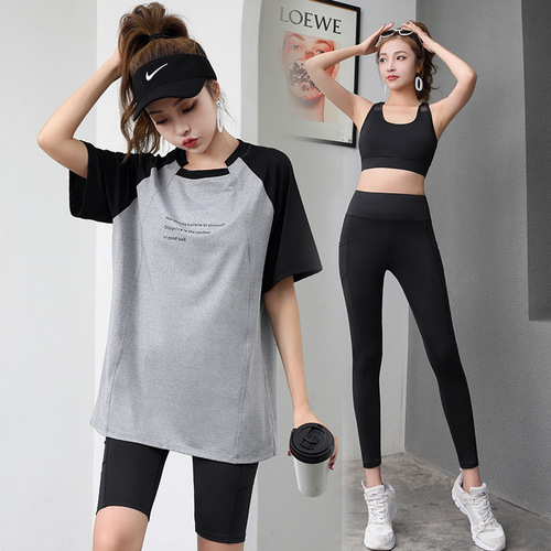 Women's Plus Size Yoga Top, Sportswear Outdoor Fitness Clothing, Running Fitness Suit, Short Sleeve Set, Yoga Backless Top